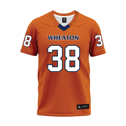 Wheaton IL - NCAA Football : Luke Peays - Orange Premium Football Jersey-0