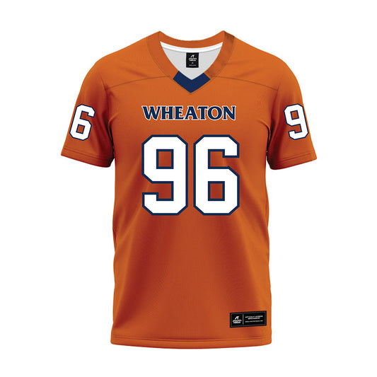 Wheaton IL - NCAA Football : Chase Jennings - Orange Premium Football Jersey-0