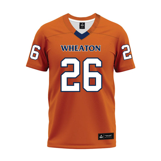 Wheaton IL - NCAA Football : Maison Haas - Orange Premium Football Jersey-0
