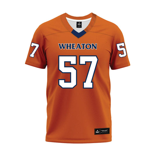 Wheaton IL - NCAA Football : Jonathan Hurst - Orange Premium Football Jersey-0