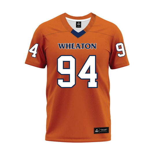 Wheaton IL - NCAA Football : Cal Barthlow - Orange Premium Football Jersey-0