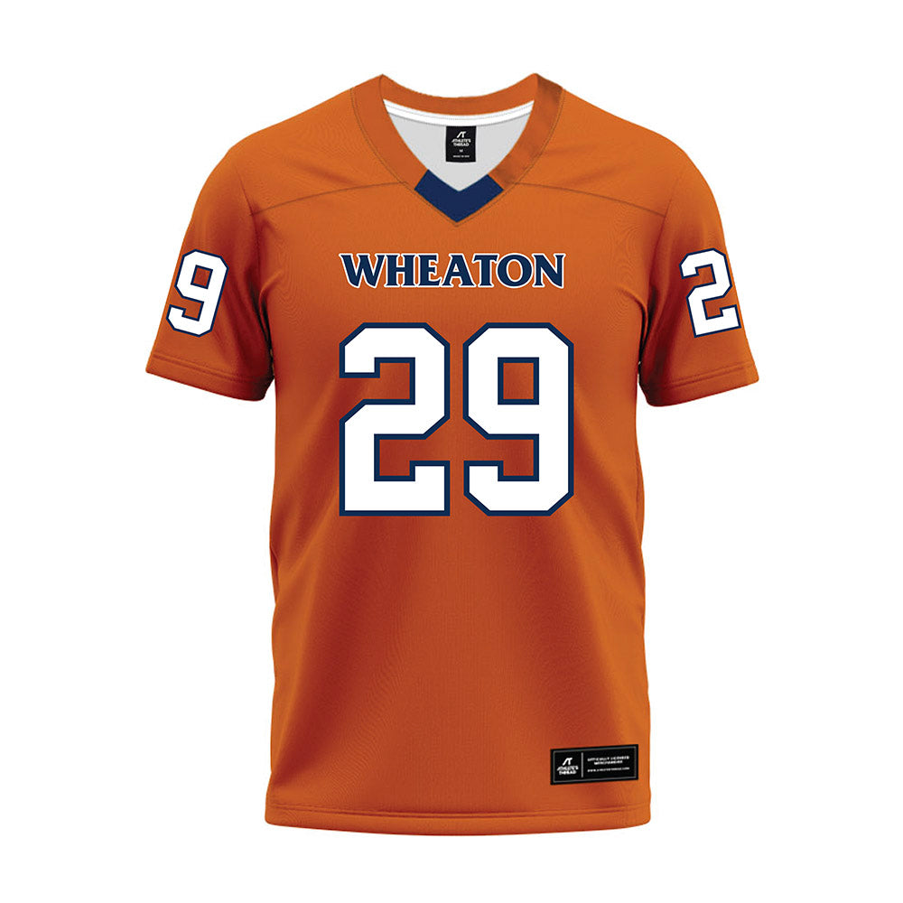 Wheaton IL - NCAA Football : Trent Gabriele - Orange Premium Football Jersey-0