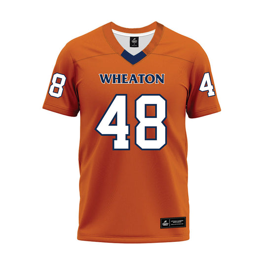 Wheaton IL - NCAA Football : John Huibregtse - Orange Premium Football Jersey-0