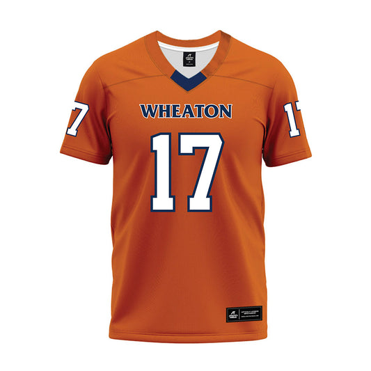 Wheaton IL - NCAA Football : Xander Carroll - Orange Premium Football Jersey-0