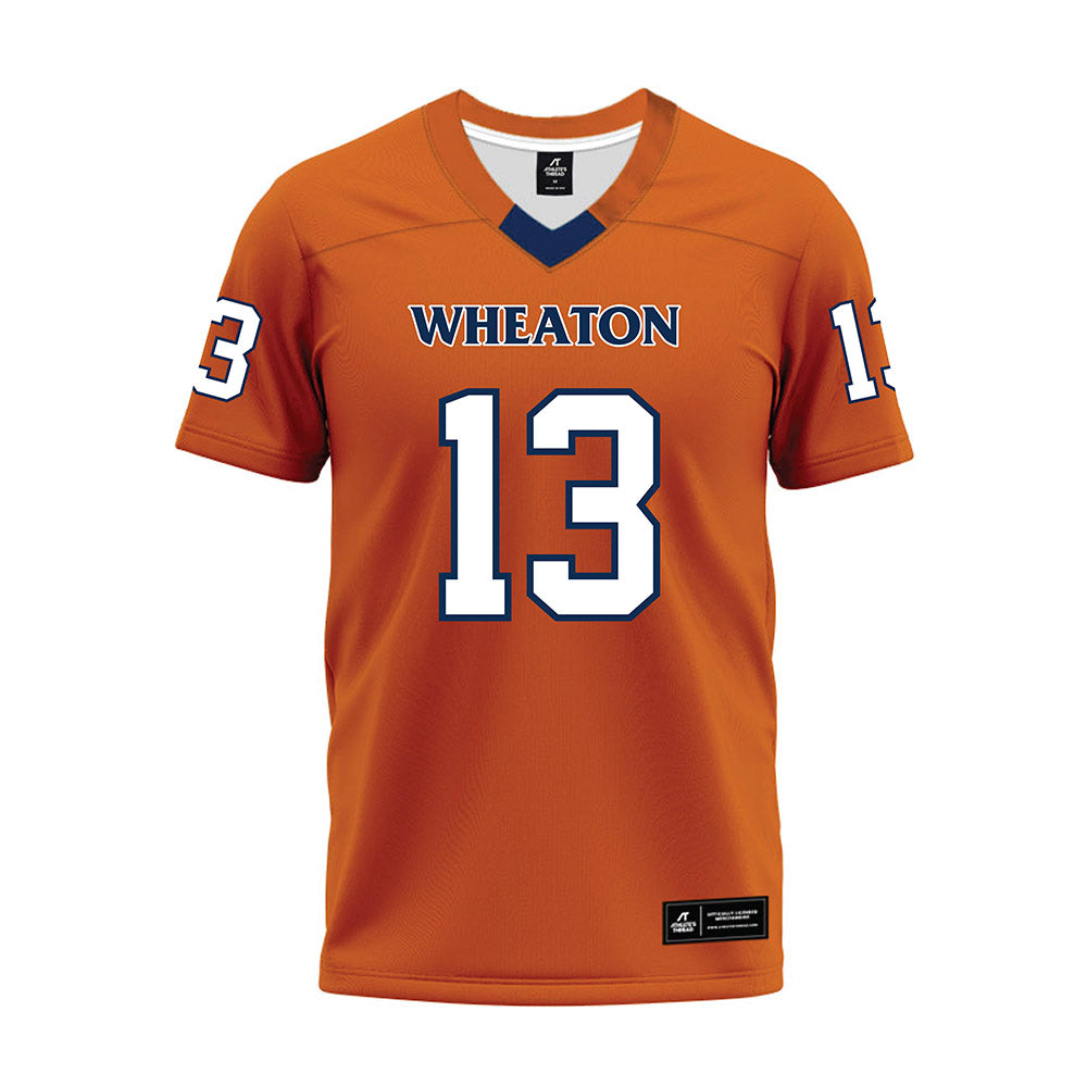 Wheaton IL - NCAA Football : David Harvin II - Orange Premium Football Jersey-0