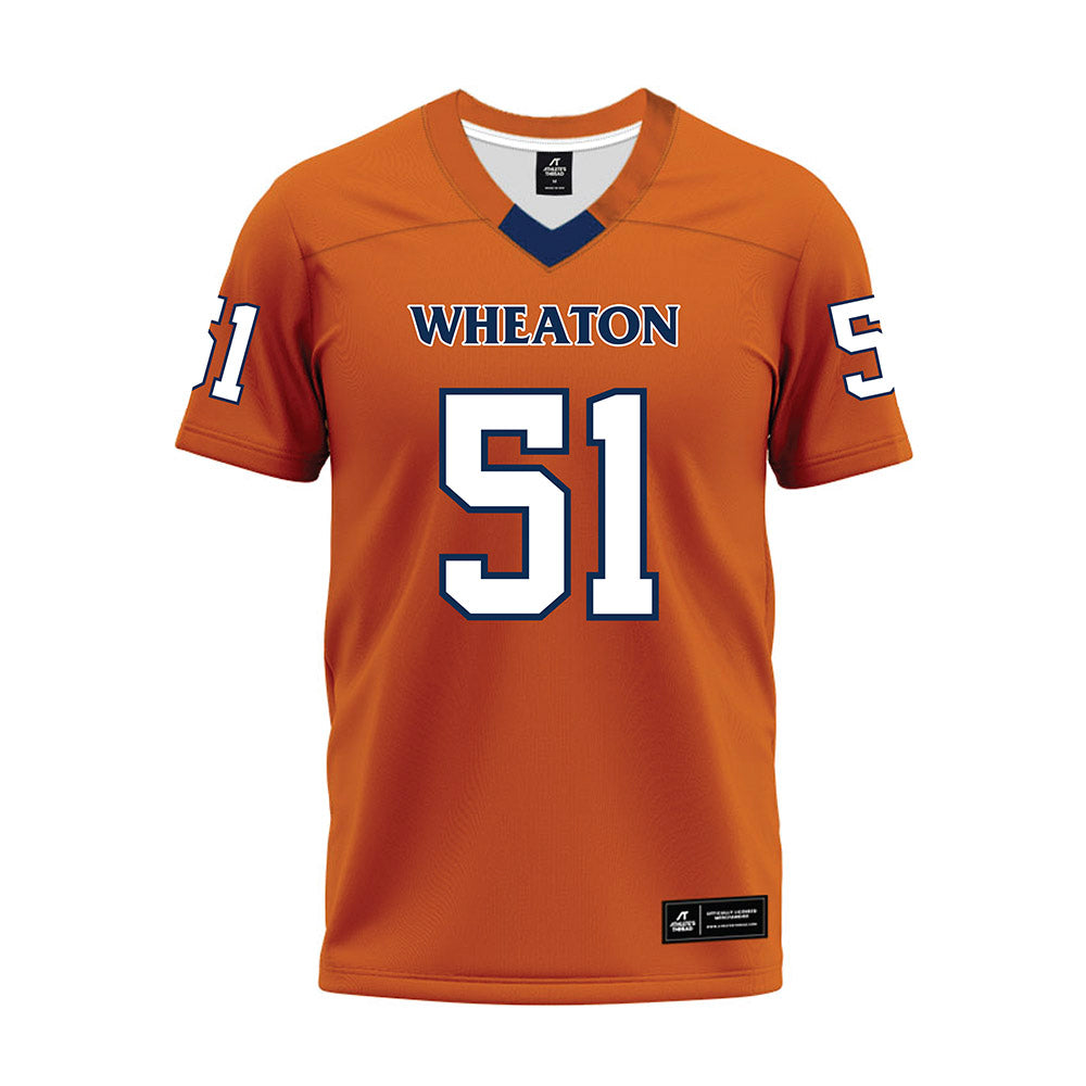Wheaton IL - NCAA Football : JT Nichols - Orange Premium Football Jersey-0