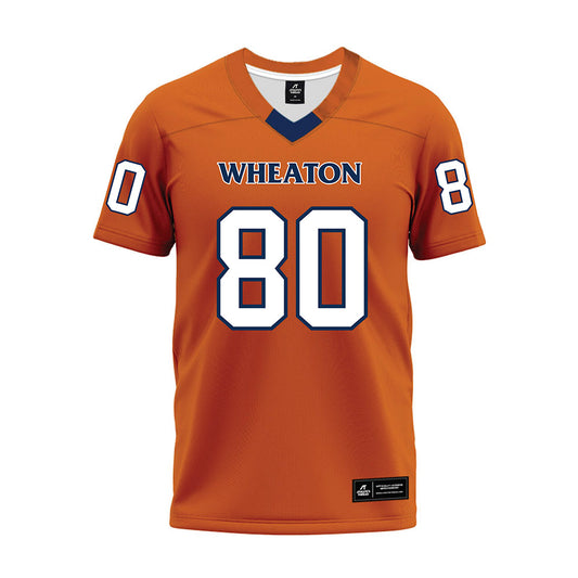 Wheaton IL - NCAA Football : Andrew McKay - Orange Premium Football Jersey-0