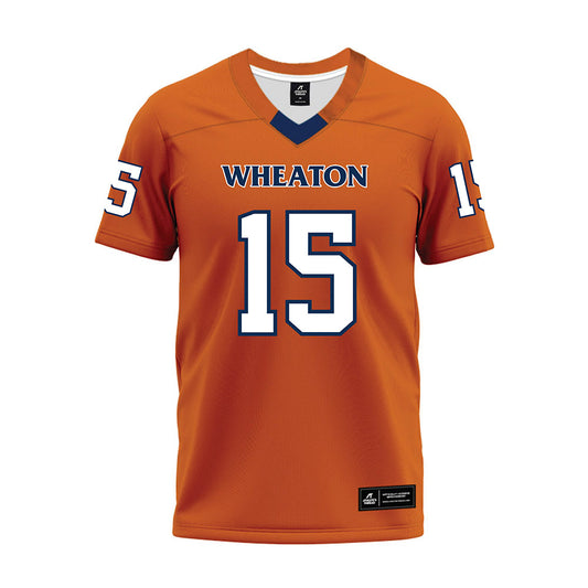 Wheaton IL - NCAA Football : Eli Reeves - Orange Premium Football Jersey-0