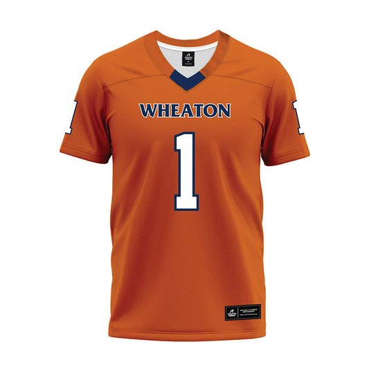 Wheaton IL - NCAA Football : Ryan Kenyon - Orange Premium Football Jersey-0