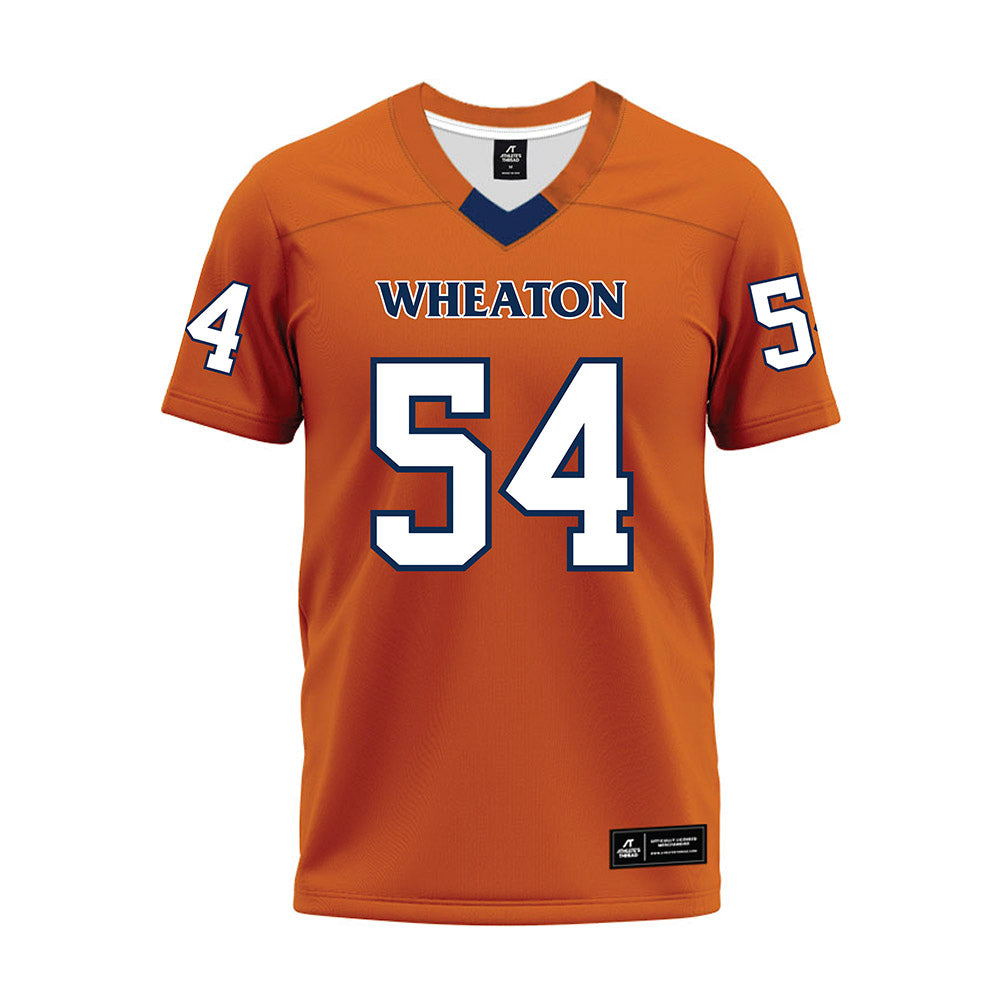 Wheaton IL - NCAA Football : Peter Johanik - Orange Premium Football Jersey-0