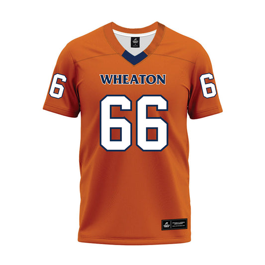 Wheaton IL - NCAA Football : Steven Ball - Orange Premium Football Jersey-0