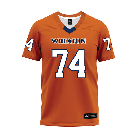 Wheaton IL - NCAA Football : Nick Boschma - Orange Premium Football Jersey-0