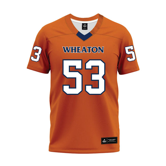Wheaton IL - NCAA Football : Owen Downing - Orange Premium Football Jersey-0