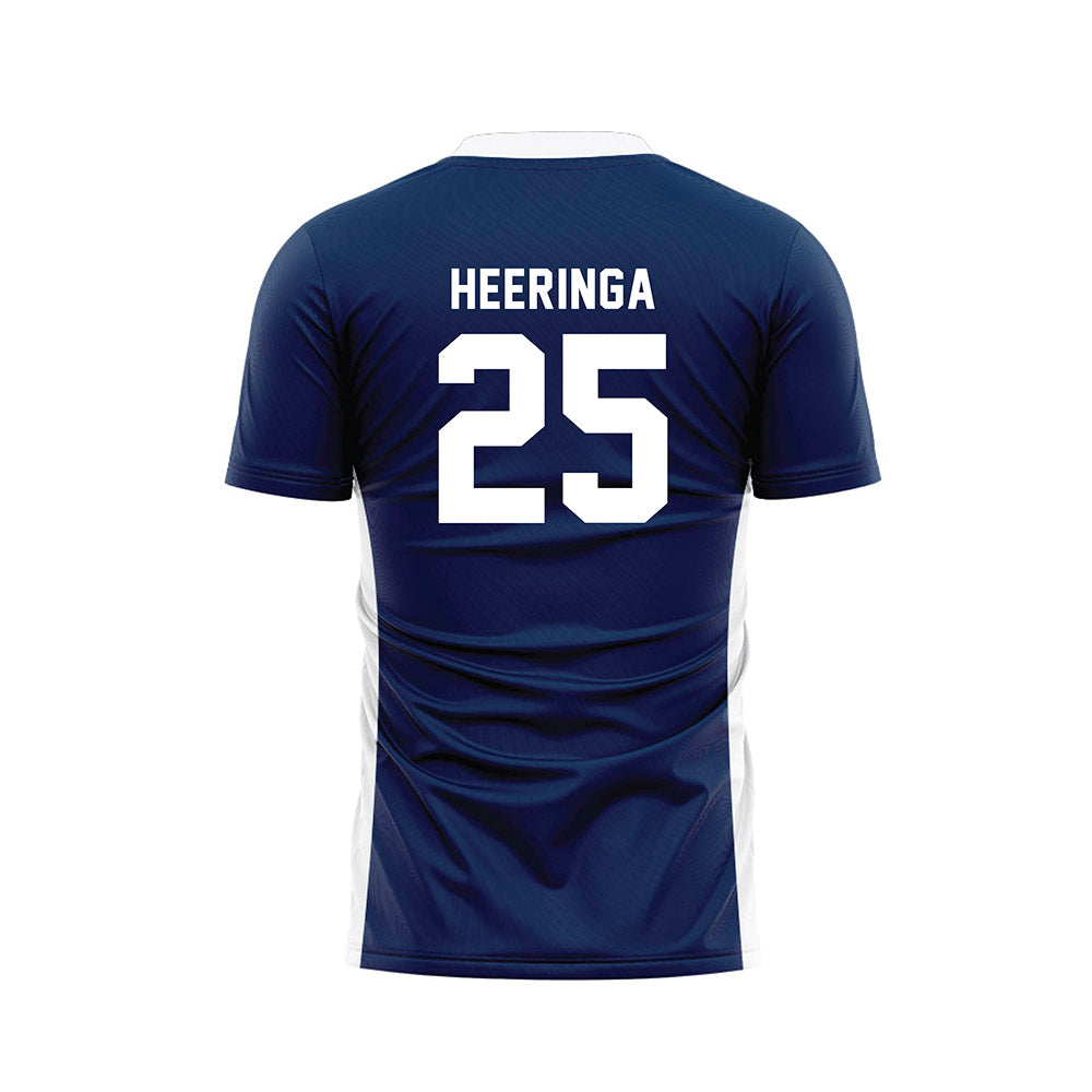 Wheaton IL - NCAA Men's Soccer : Andrew Heeringa - Navy Soccer Jersey-1