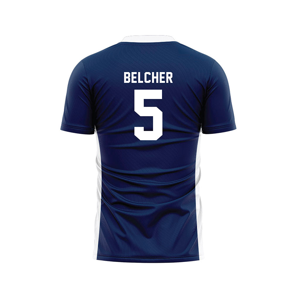 Wheaton IL - NCAA Men's Soccer : Garrett Belcher - Navy Soccer Jersey-1