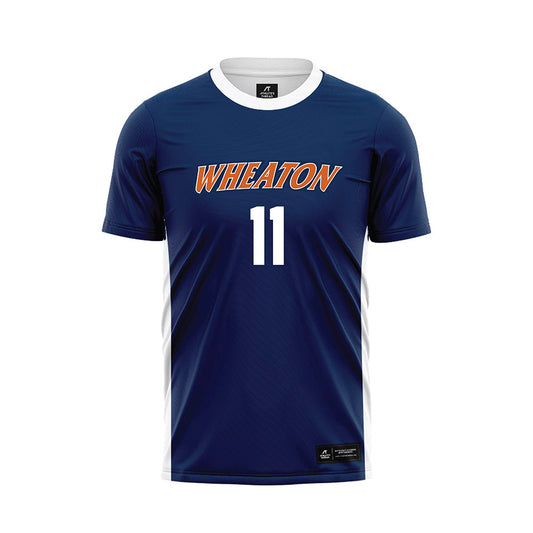 Wheaton IL - NCAA Men's Soccer : Mason Louth - Navy Soccer Jersey-0