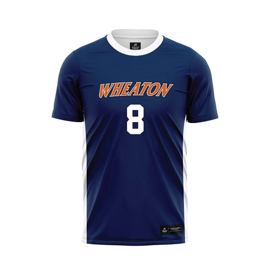 Wheaton IL - NCAA Men's Soccer : Timothy Jones - Navy Soccer Jersey-0