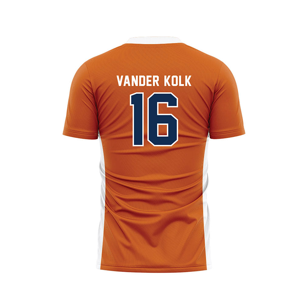 Wheaton IL - NCAA Men's Soccer : Luke Vander Kolk - Orange Soccer Jersey-1