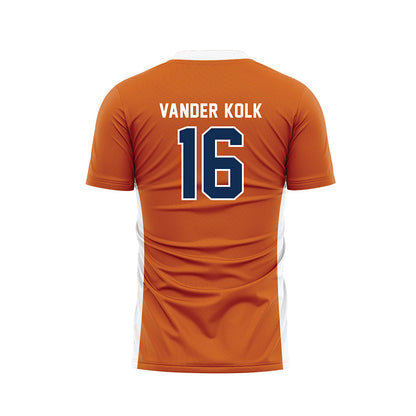 Wheaton IL - NCAA Men's Soccer : Luke Vander Kolk - Orange Soccer Jersey-1