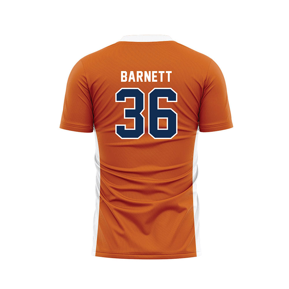 Wheaton IL - NCAA Men's Soccer : Caleb Barnett - Orange Soccer Jersey-1