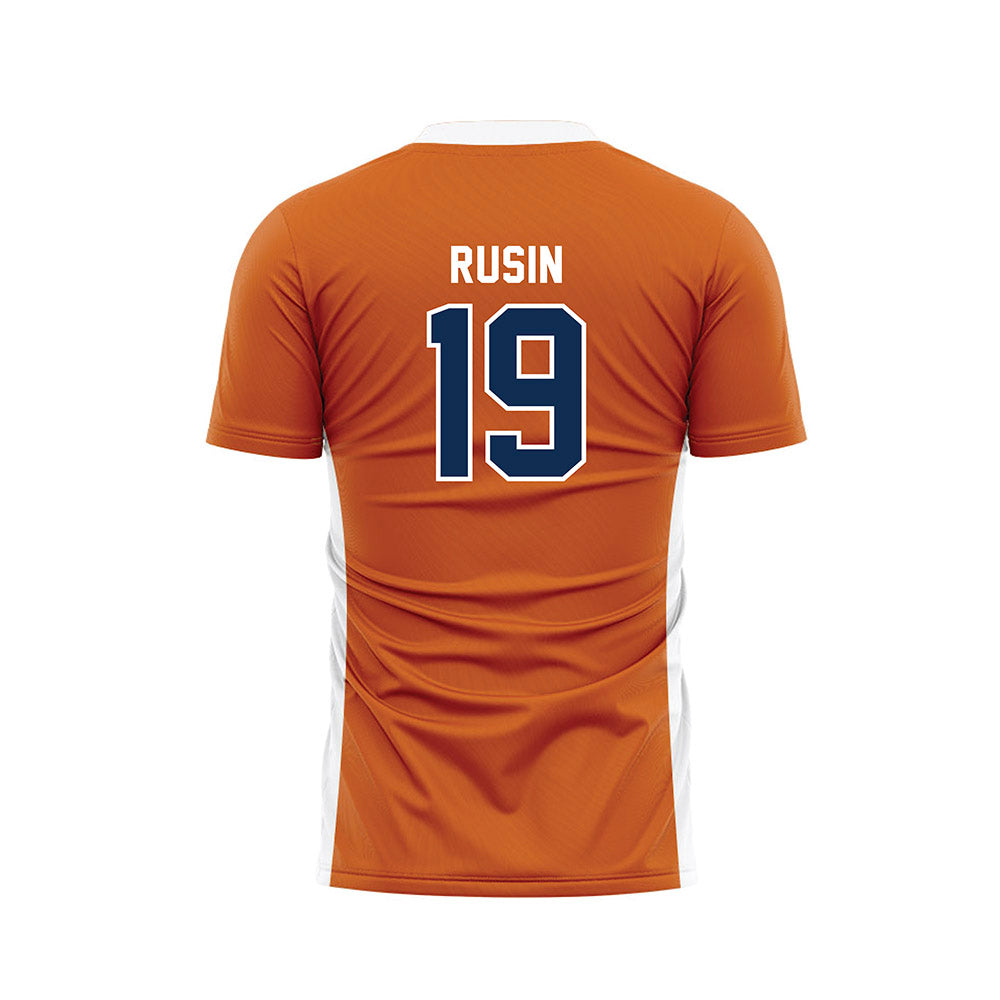 Wheaton IL - NCAA Men's Soccer : Craig Rusin - Orange Soccer Jersey-1
