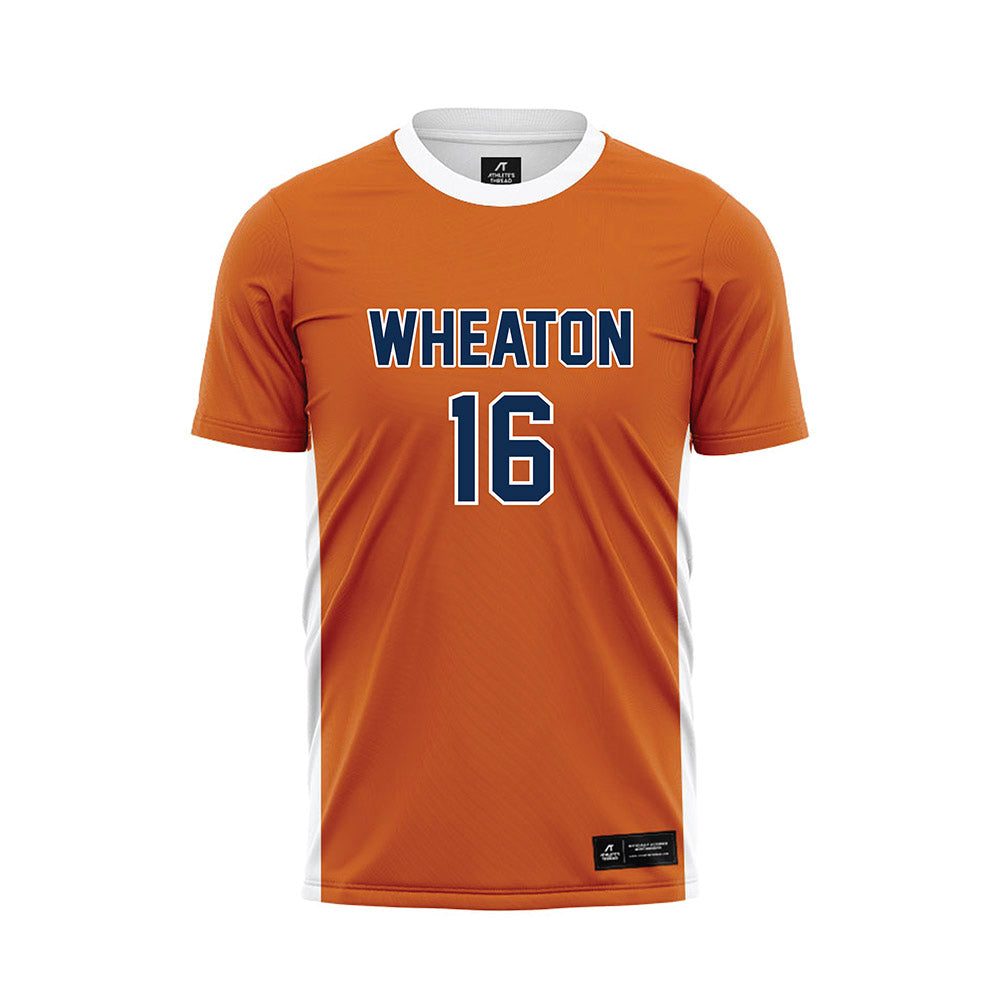 Wheaton IL - NCAA Men's Soccer : Luke Vander Kolk - Orange Soccer Jersey-0
