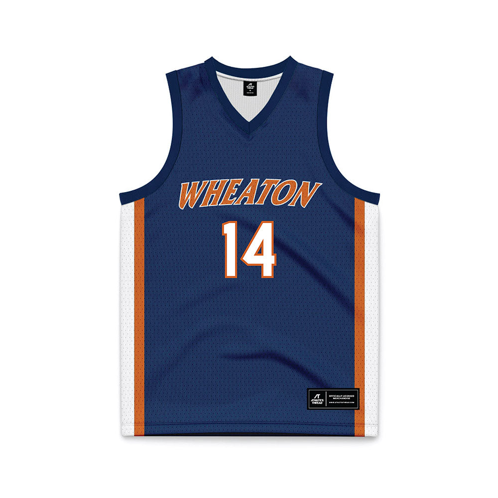 Wheaton IL - NCAA Women's Basketball : Mikaela Curtis - Navy Basketball Jersey-0