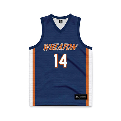 Wheaton IL - NCAA Women's Basketball : Mikaela Curtis - Navy Basketball Jersey-0