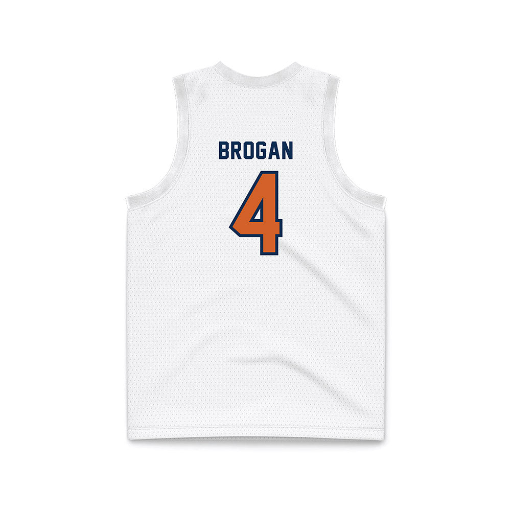Wheaton IL - NCAA Women's Basketball : Lydia Brogan - White Basketball Jersey-1
