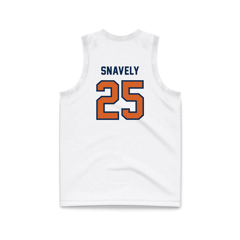 Wheaton IL - NCAA Women's Basketball : Clara Snavely - White Basketball Jersey-1