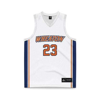 Wheaton IL - NCAA Women's Basketball : Lauren Guyer - White Basketball Jersey-0