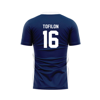 Wheaton IL - NCAA Women's Soccer : Cami Tofilon - Navy Soccer Jersey-1
