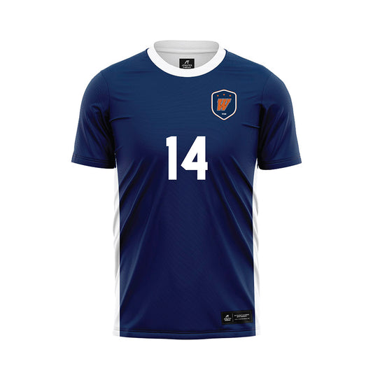 Wheaton IL - NCAA Women's Soccer : Marissa Davis - Navy Soccer Jersey-0