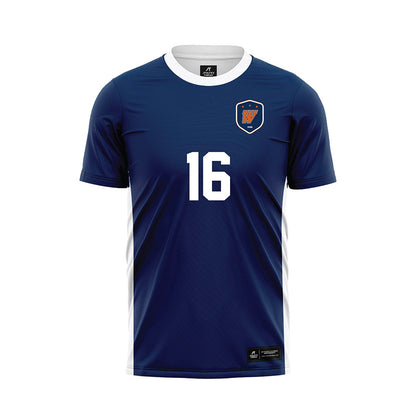 Wheaton IL - NCAA Women's Soccer : Cami Tofilon - Navy Soccer Jersey-0