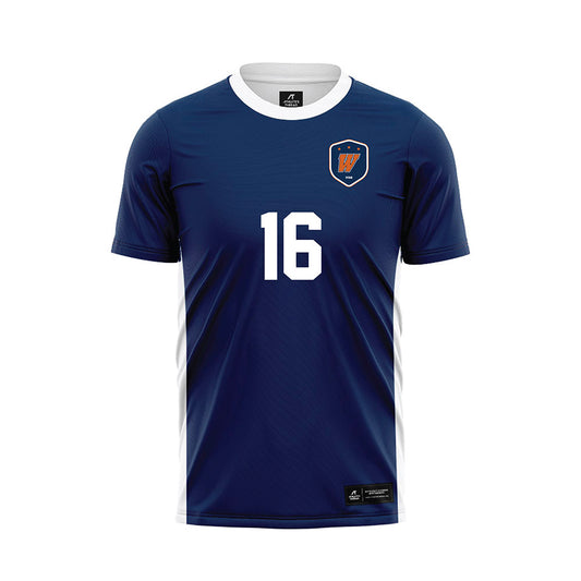 Wheaton IL - NCAA Women's Soccer : Cami Tofilon - Navy Soccer Jersey-0