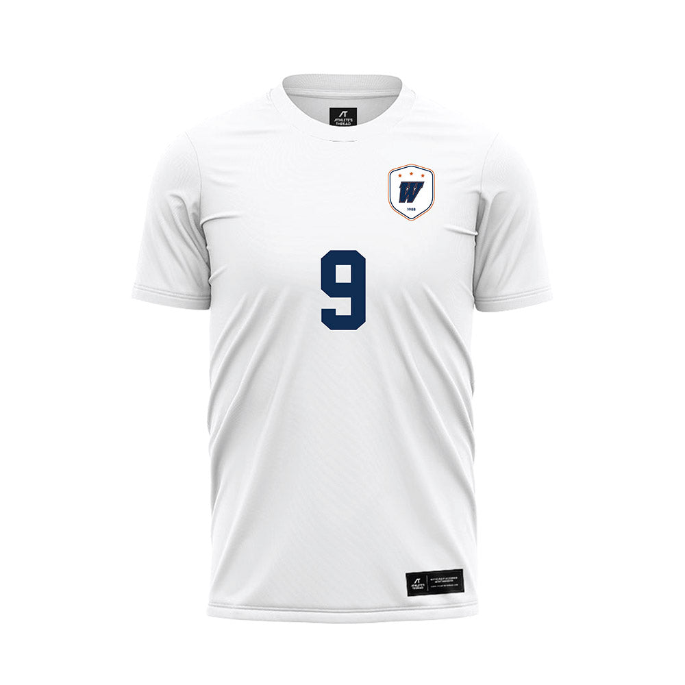 Wheaton IL - NCAA Women's Soccer : Abi Edwards - White Soccer Jersey-0