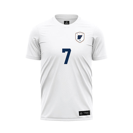 Wheaton IL - NCAA Women's Soccer : Calah Strong - White Soccer Jersey-0