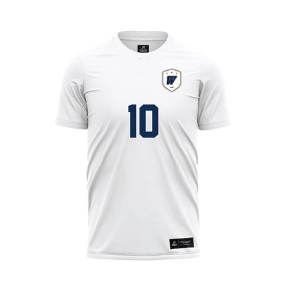Wheaton IL - NCAA Women's Soccer : Elizabeth Clawson - White Soccer Jersey-0
