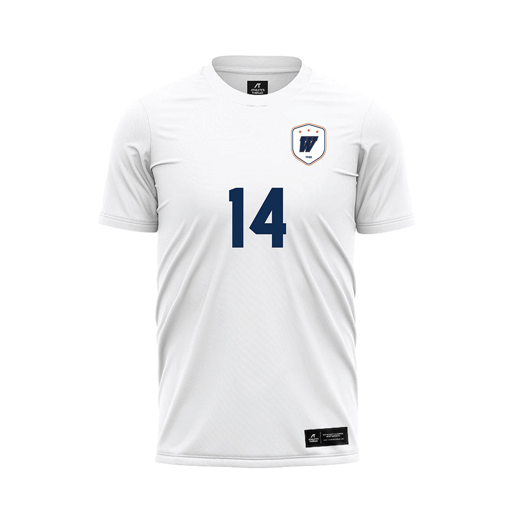 Wheaton IL - NCAA Women's Soccer : Marissa Davis - White Soccer Jersey-0