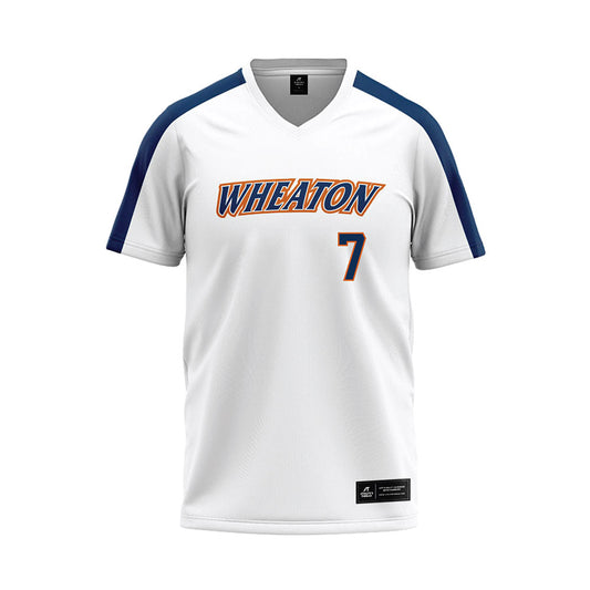 Wheaton IL - NCAA Softball : Shylah Dozeman - White Baseball Jersey-0