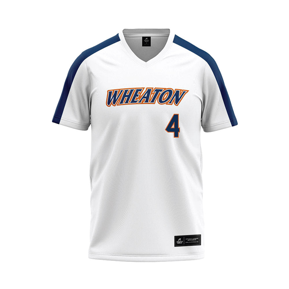Wheaton IL - NCAA Softball : Makena Malecha - White Baseball Jersey-0