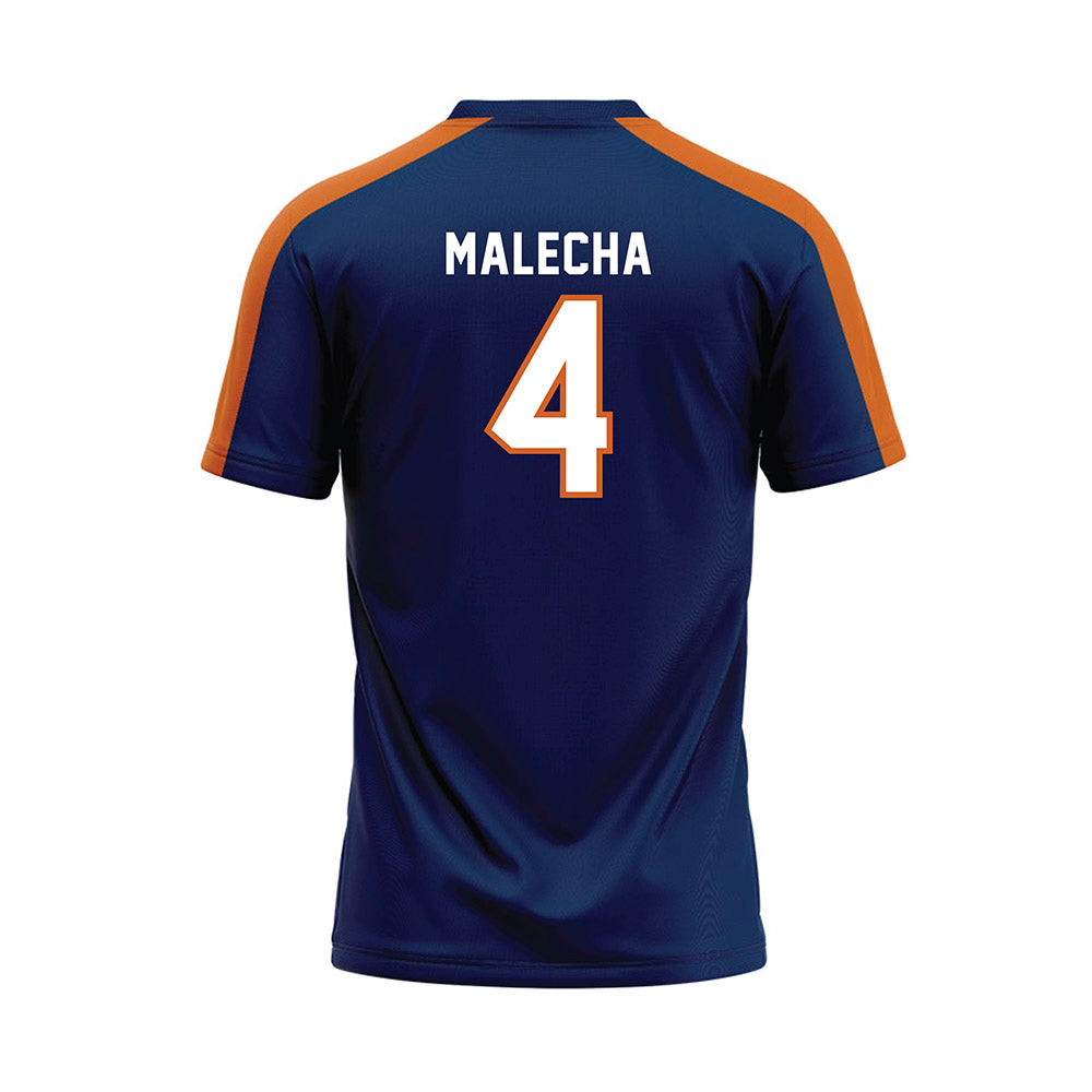 Wheaton IL - NCAA Softball : Makena Malecha - Navy Baseball Jersey-1