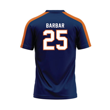 Wheaton IL - NCAA Softball : Victoria Barbar - Navy Baseball Jersey-1