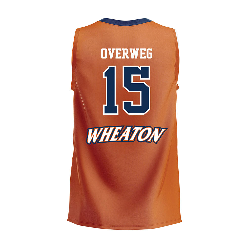 Wheaton IL - NCAA Women's Volleyball : Sydney Overweg - Orange Volleyball Jersey-1