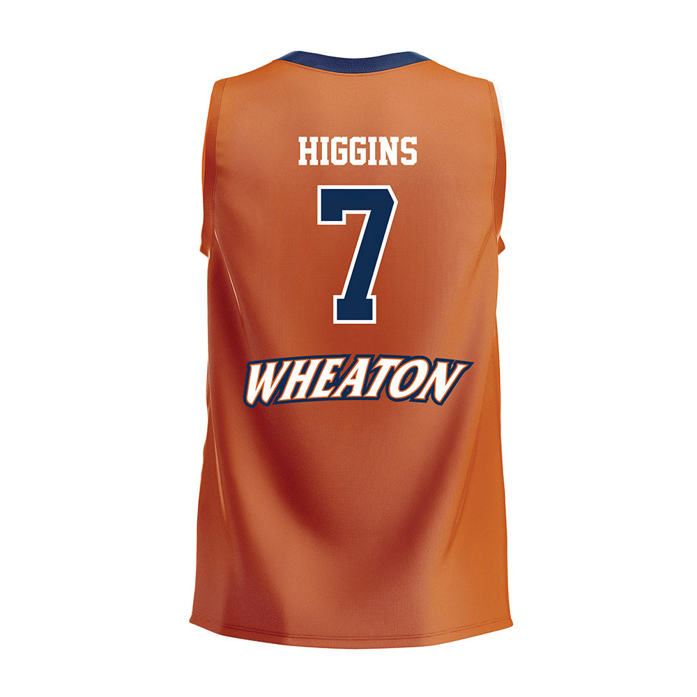 Wheaton IL - NCAA Women's Volleyball : Lacey Higgins - Orange Volleyball Jersey-1