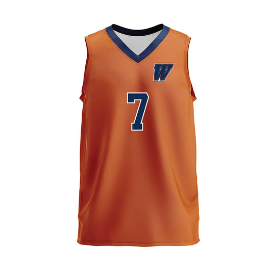 Wheaton IL - NCAA Women's Volleyball : Lacey Higgins - Orange Volleyball Jersey-0