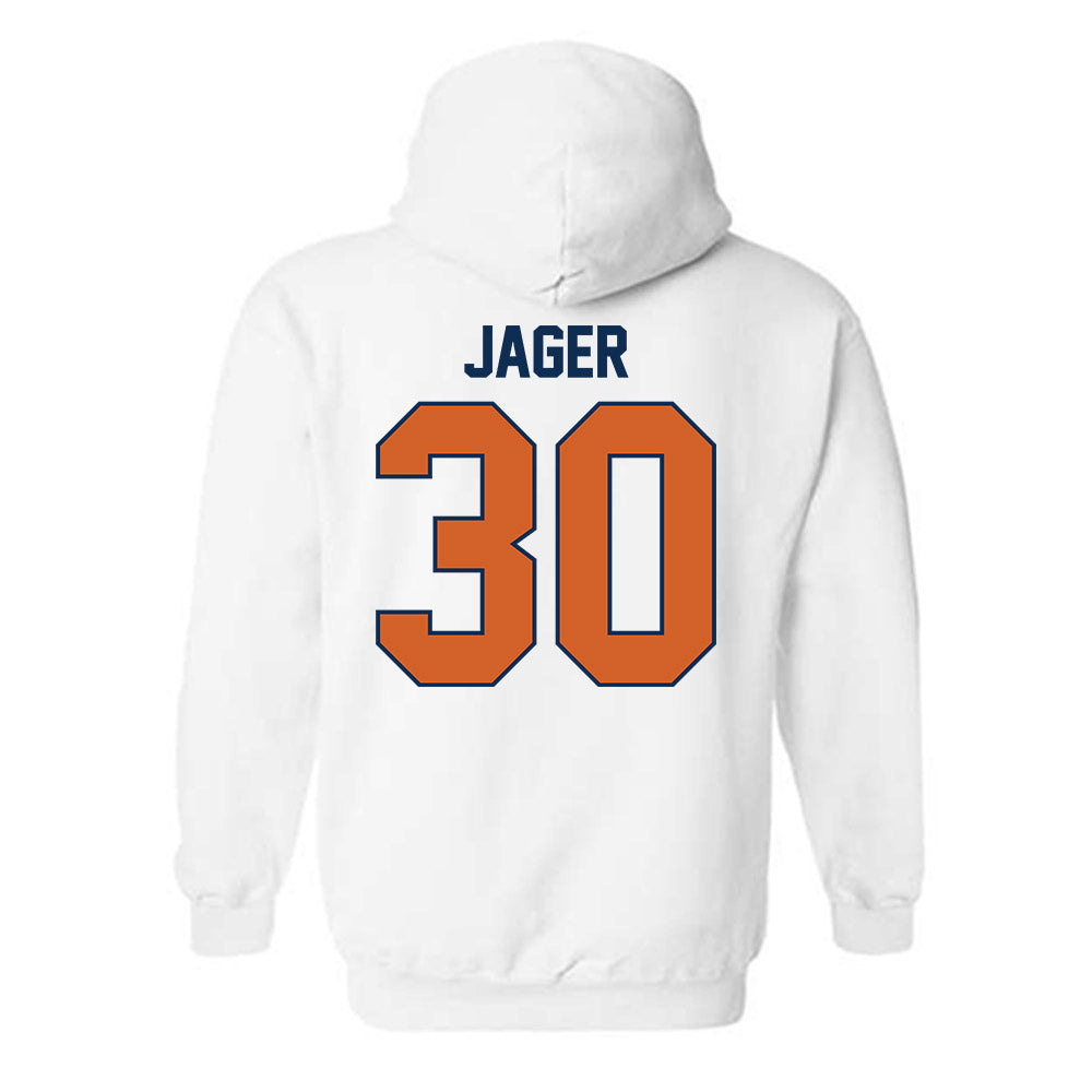 Wheaton IL - NCAA Football : Kenny Jager - Classic Shersey Hooded Sweatshirt-1