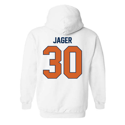 Wheaton IL - NCAA Football : Kenny Jager - Classic Shersey Hooded Sweatshirt-1
