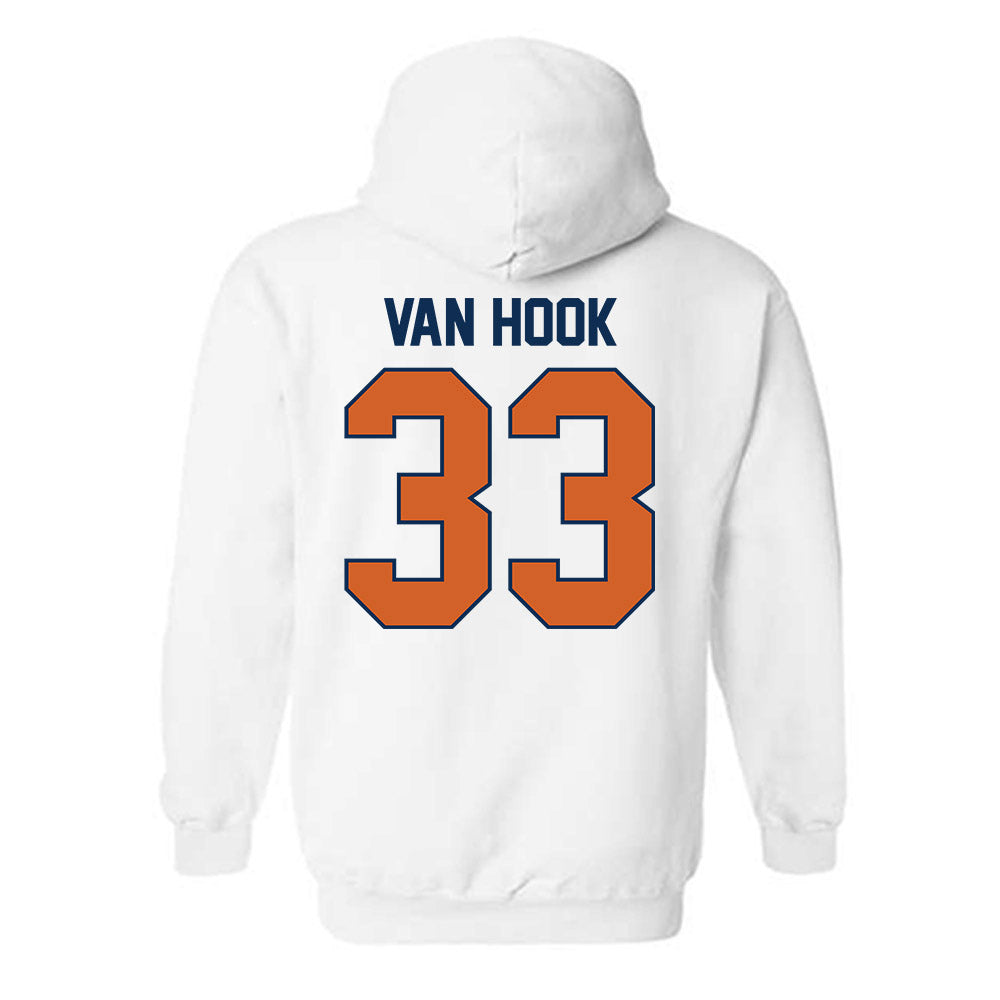 Wheaton IL - NCAA Baseball : JD Van Hook - Classic Shersey Hooded Sweatshirt-1