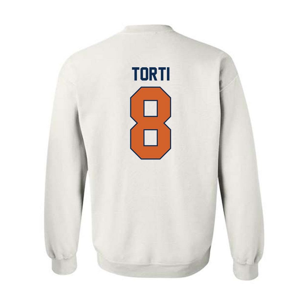 Wheaton IL - NCAA Football : Luca Torti - Classic Shersey Crewneck Sweatshirt-1